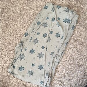 Kyte BABY Snowflake Print Sleepwear - Gray and Blue